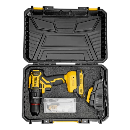 Дрель-шуруповерт аккумуляторная ударная бесщет. CIDH-BL-20, Li-Ion, 20 В// Denzel купить в Ханты-Мансийске