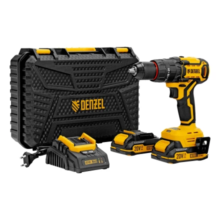 Дрель-шуруповерт аккумуляторная ударная бесщет. CIDH-BL-20, Li-Ion, 20 В// Denzel купить в Ханты-Мансийске