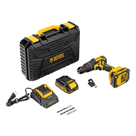 Дрель-шуруповерт аккумуляторная ударная бесщет. CIDH-BL-20, Li-Ion, 20 В// Denzel купить в Ханты-Мансийске