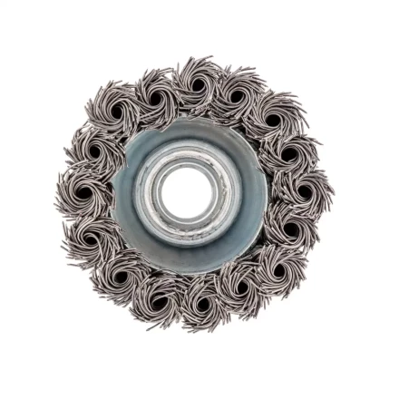 Щетка для УШМ, 65 мм, М14, &quot;чашка&quot;, крученая проволока 0.5 мм Сибртех 746207 купить в Ханты-Мансийске