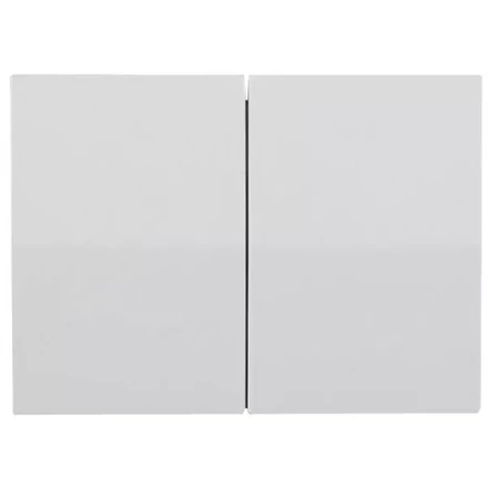 Выключатель СВЕТОЗАР &quot;ЭФФЕКТ&quot; двухклавишный, без вставки и рамки, цвет белый, 10A/~250B SV-54434-W купить в Ханты-Мансийске