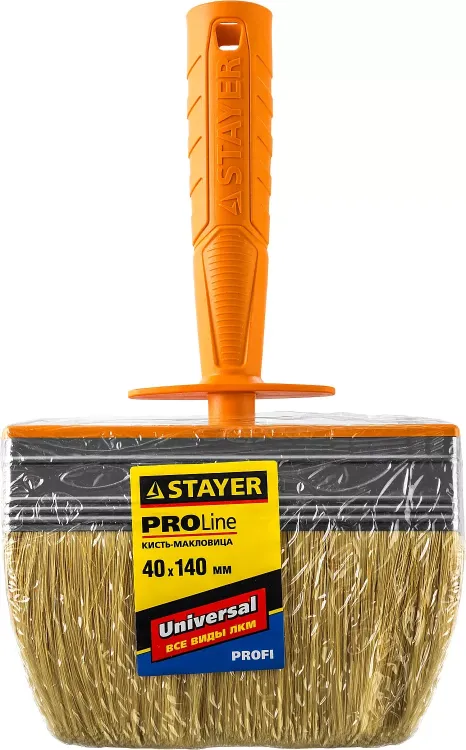 Макловица STAYER "PROFESSIONAL" UNIVERSAL, натуральная светлая щетина, пластмассовый корпус, 40х140мм 0182-14 купить в Ханты-Мансийске