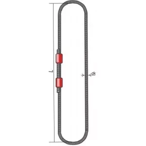 Строп канатный кольцевой СКК 25 т L=2.5 м  опрессовка купить в Ханты-Мансийске