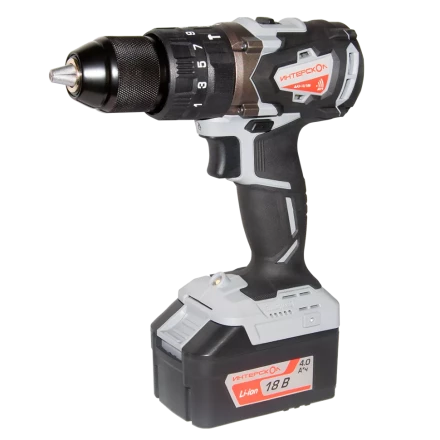 Аккумуляторная дрель-шуруповерт ИНТЕРСКОЛ ДАУ-13/18В (574.0.0.70) Li-ion АПИ (кейс, без аккум. и ЗУ) купить в Ханты-Мансийске