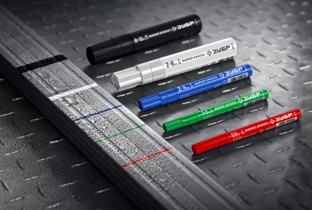 ЗУБР МК-200 синий, 1 мм маркер-краска (06326-7) купить в Ханты-Мансийске