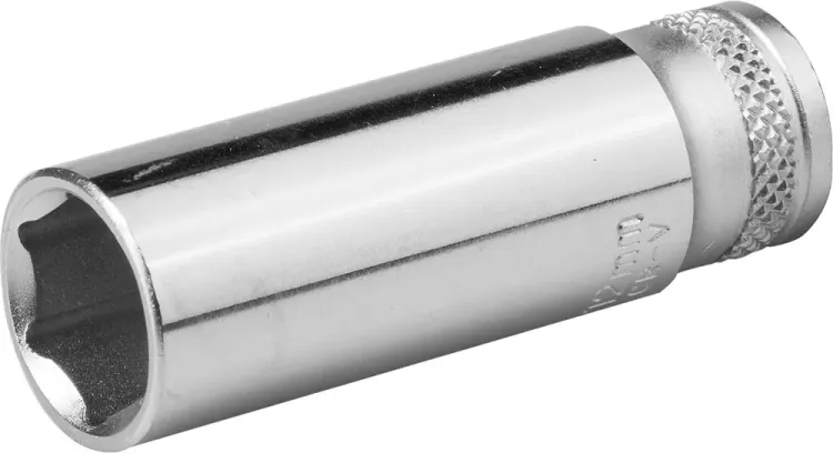 Торцовая головка KRAFTOOL "INDUSTRIE QUALITAT", удлиненная, Cr-V, FLANK, хромосатинированная, 1/4", 12 мм 27817-12_z01 купить в Ханты-Мансийске