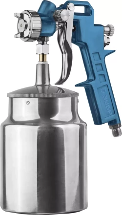 Пистолет ЗУБР &quot;ЭКСПЕРТ&quot; краскораспылительный, с нижним бачком 750мл, расход воздуха 120л/мин, 1,3мм 06456 купить в Ханты-Мансийске