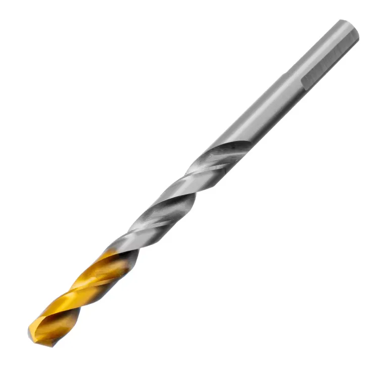 Сверло спиральное по металлу Denzel 7,0 x 109 мм, Р6М5, Golden Tip, 718237 купить в Ханты-Мансийске
