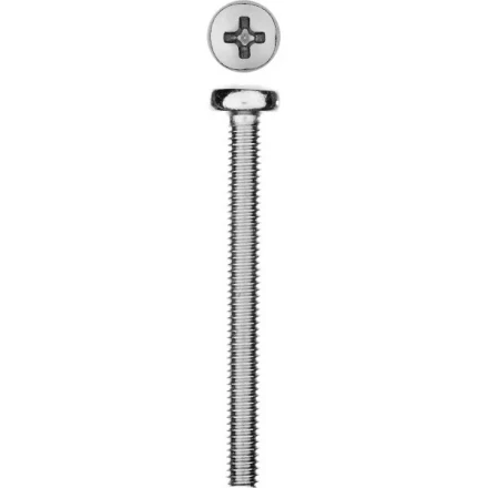 Винт DIN 7985 M4x40мм, 9шт, кл. пр. 4.8, оцинкованный, ЗУБР 303156-04-040 купить в Ханты-Мансийске