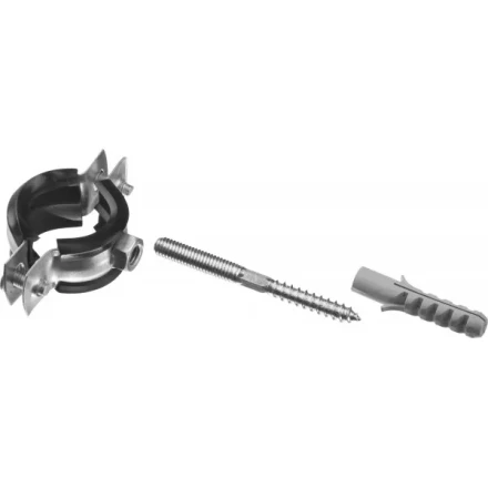 ЗУБР "МАСТЕР". Хомут трубный с гайкой, оцинкованный, в комплекте с сантехнической шпилькой и дюбелем, 3/4", 1шт 37866-26-30 купить в Ханты-Мансийске