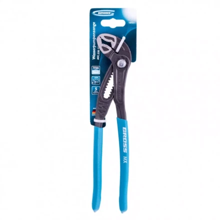 Клещи переставные кнопочный механизм обливные рукоятки 300 мм Gross 15728 купить в Ханты-Мансийске