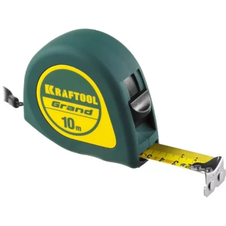 Рулетка KRAFTOOL GRAND, обрезиненный пластиковый корпус, 10м/25мм 34022-10-25 купить в Ханты-Мансийске