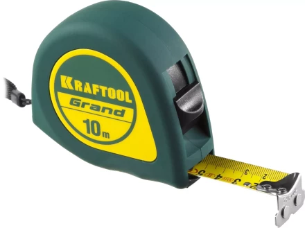 Рулетка KRAFTOOL GRAND, обрезиненный пластиковый корпус, 10м/25мм 34022-10-25 купить в Ханты-Мансийске
