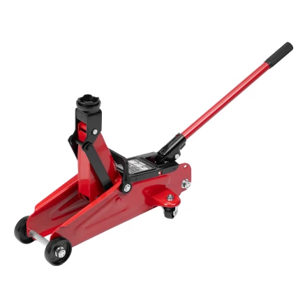 Домкрат гидравлический подкатной, 2 т, 140-340 мм, в пласт. кейсе// MTX 51081 купить в Ханты-Мансийске