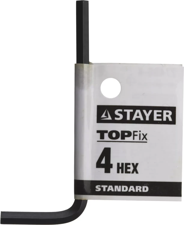 Ключ имбусовый STAYER "STANDARD", сталь, черный, 4мм 27405-4 купить в Ханты-Мансийске