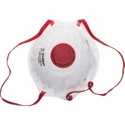 Полумаска фильтрующая ЗУБР "МАСТЕР" коническая, с клапаном, многослойная, класс защиты FFP1, 5шт 11163-H5