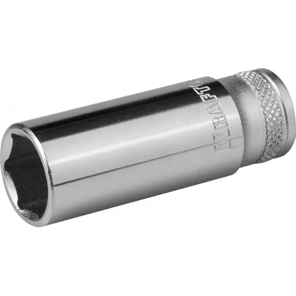 Торцовая головка KRAFTOOL "INDUSTRIE QUALITAT", удлиненная, Cr-V, FLANK, хромосатинированная, 1/4", 13 мм 27817-13_z01 купить в Ханты-Мансийске