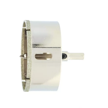 Сверло по керамической плитке и стеклу Сибртех, 65 х 55 мм, шестигранный хвостовик, с центрующим сверлом 72725 купить в Ханты-Мансийске