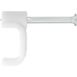 Скобы электроустановочные, 10 мм, прямоугольный профиль, 40 шт СИБРТЕХ 47540