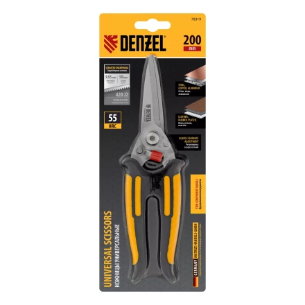 Ножницы универсальные Denzel, 200 мм, нержавеющая сталь, 78319 купить в Ханты-Мансийске