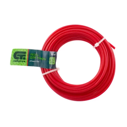 Леска для триммера круглая, 3.0 мм х 10 м, Россия Сибртех 961485 купить в Ханты-Мансийске