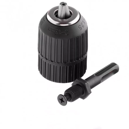 Патрон для дрели БЗП 2-13 мм М12 х 1,25 адаптер SDS Plus .Сибртех 168147 купить в Ханты-Мансийске