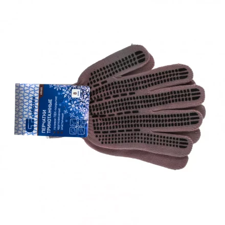 Перчатки трикотажные акрил ПВХ гель &quot;Протектор&quot; коралл оверлок Россия Сибртех 68668 купить в Ханты-Мансийске