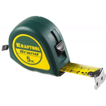 Рулетка KRAFTOOL GRAND, обрезиненный пластиковый корпус, 5м/25мм 34022-05-25 купить в Ханты-Мансийске