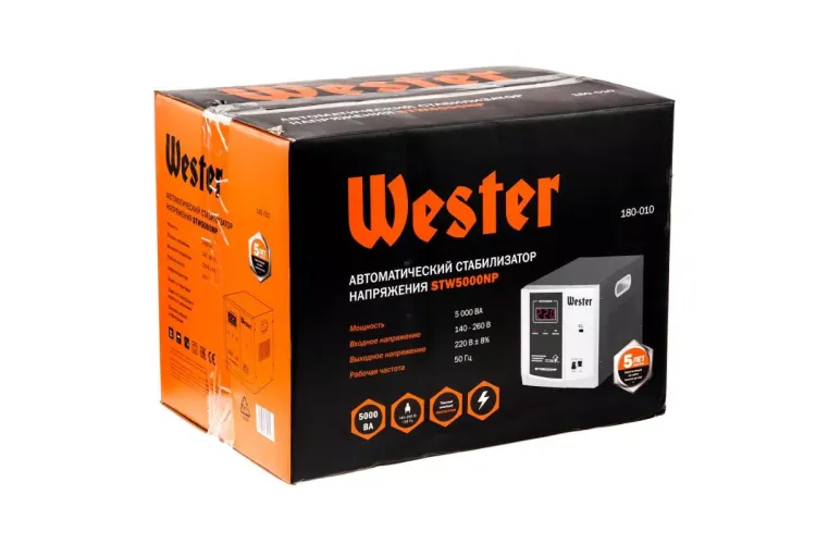 Стабилизатор напряжения WESTER STW5000NP купить в Ханты-Мансийске