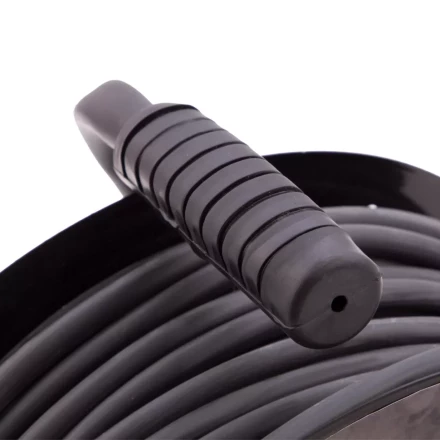 Удлинитель силовой 50 м, 16А, тип УХз16, КГ 3 x 1.5 мм, на стальной катушке, 4 розетки Сибртех 95877 купить в Ханты-Мансийске