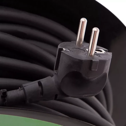 Удлинитель силовой 50 м, 16А, тип УХз16, КГ 3 x 1.5 мм, на стальной катушке, 4 розетки Сибртех 95877 купить в Ханты-Мансийске