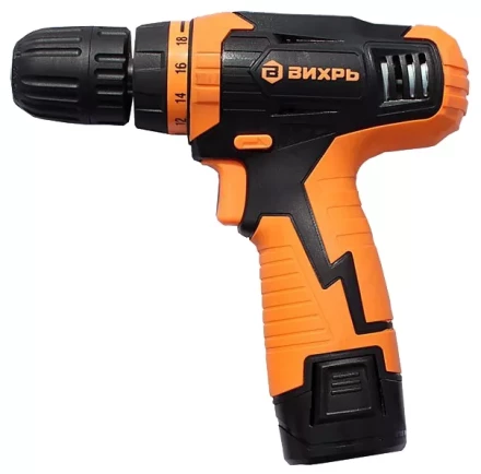 Дрель-шуруповерт аккумуляторная ВИХРЬ ДА-12Л-2К купить в Ханты-Мансийске