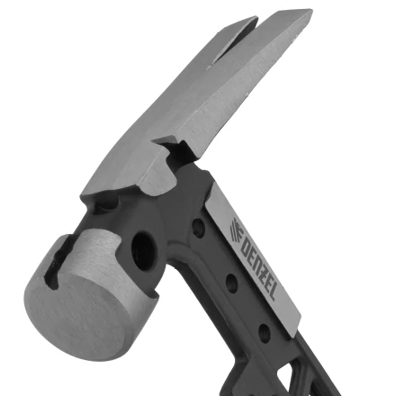 Молоток строительный 450 г, цельнокованый,боек с магнитом, двухкомп. обрезин. рук-ка Denzel 10468 купить в Ханты-Мансийске