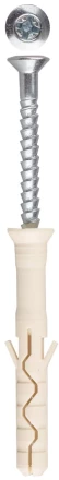 Дюбель-гвоздь ЗУБР &quot;ПРОФЕССИОНАЛ&quot; нейлоновый, потайный бортик, 6 x 60 мм, 100 шт 4-301375-06-060 купить в Ханты-Мансийске