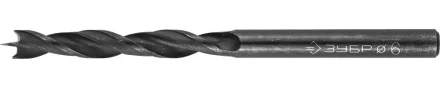 ЗУБР. Сверло спиральное по дереву с М-образной заточкой, сталь 65Г, 6х90мм 29421-090-06 купить в Ханты-Мансийске
