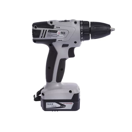 Аккумуляторная дрель-шуруповерт ИНТЕРСКОЛ ДА-10/14,4Л2 Li-ion АПИ 2х1.5Ач купить в Ханты-Мансийске