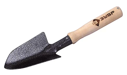 Совок ЗУБР садовый широкий с деревянной ручкой 4-39603 купить в Ханты-Мансийске