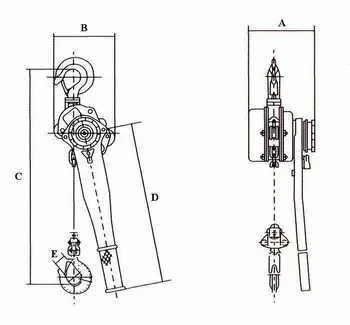 Таль ручная рычажная HSH-C LB г-п 6 тонн H=3 метра купить в Ханты-Мансийске