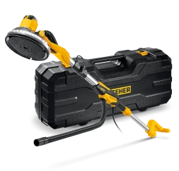 STEHER d225 мм, 500 Вт, подсветка, бесщеточная шлифовальная машина для стен (жираф), кейс (DWB-500)