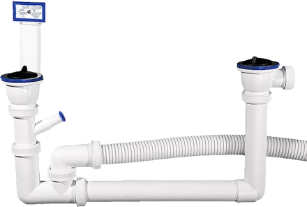 Колбовые сифоны для двухместной мойки серия МАСТЕР купить в Ханты-Мансийске