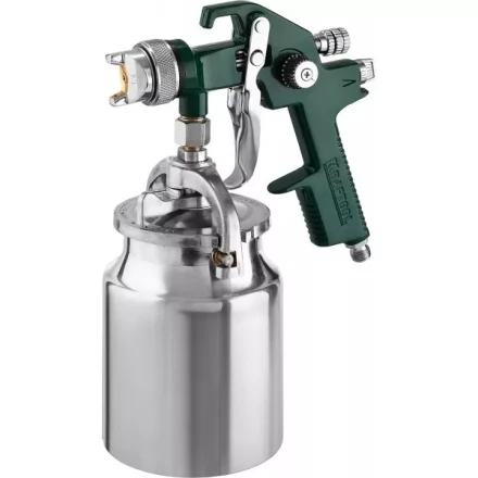 Краскопульт пневматический KRAFTOOL AirKraft, HVLP, с нижним бачком, 1,4мм 06520-1.4 купить в Ханты-Мансийске