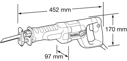 Пила сабельная Makita JR3050T купить в Ханты-Мансийске