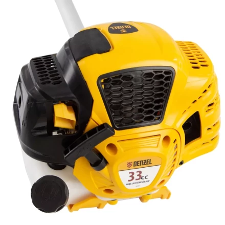 Триммер бензиновый DTL-33S, 33 см3, разъемная штанга, состоит из 2 частей Denzel 96262 купить в Ханты-Мансийске