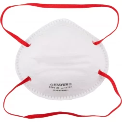 Полумаска фильтрующая STAYER "MASTER" коническая, многослойная, класс защиты FFP1 11117