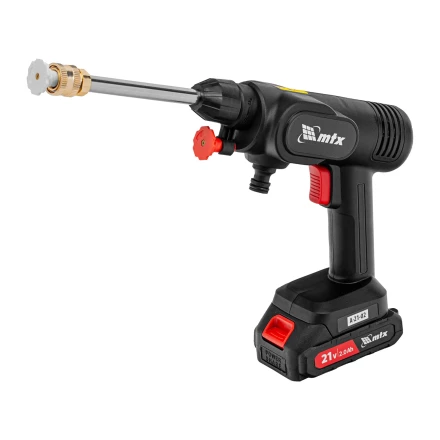 Моечная машина высокого давления аккумуляторная А-21-02, 40 бар, 4 л/мин, Li-ion 21 В, 2 акк.// MTX купить в Ханты-Мансийске