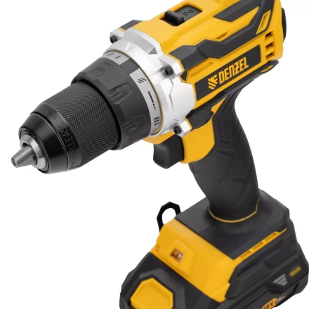 Дрель-шуруповерт аккумуляторная Denzel  BLDL-18-0 26140, бесщет.2 Li-Ion, 18 В купить в Ханты-Мансийске