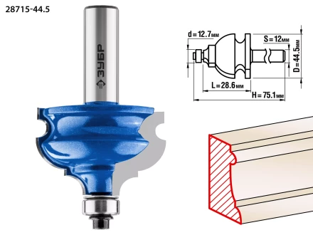 Фрезы кромочные фигурные №4 серия ПРОФЕССИОНАЛ купить в Ханты-Мансийске
