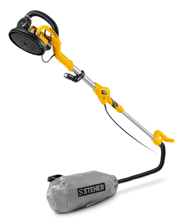 STEHER d225 мм, 800 Вт, удлиненная рукоятка, подсветка, шлифовальная машина для стен (жираф) (DWL-800) купить в Ханты-Мансийске