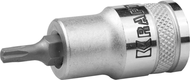 Торцовая бита-головка KRAFTOOL "INDUSTRIE QUALITAT", материал S2, TORX, сатинированная, 1/2", Т25 27905-25_z01 купить в Ханты-Мансийске