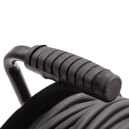 Удлинитель силовой 50 м, 16А, тип УХз16, КГ 3 x 2.5 мм, на стальной катушке, 4 розетки Сибртех 95880 купить в Ханты-Мансийске